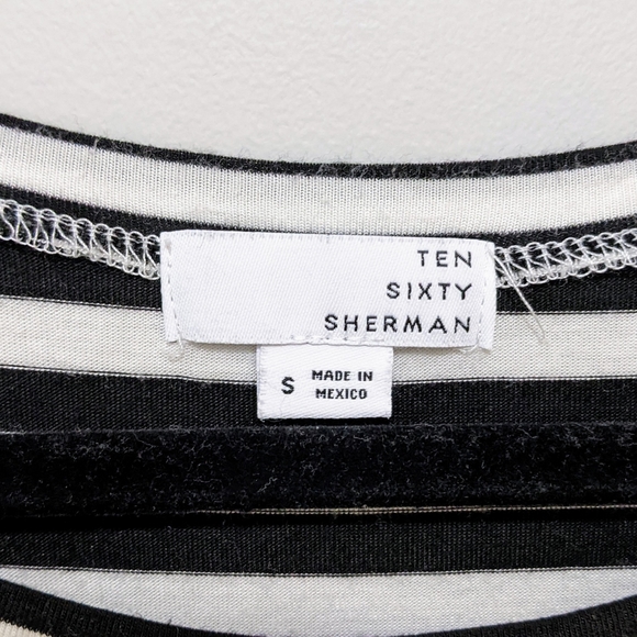Ten Sixty Sherman 90s/00s style patch striped tee - Picture 6 of 7